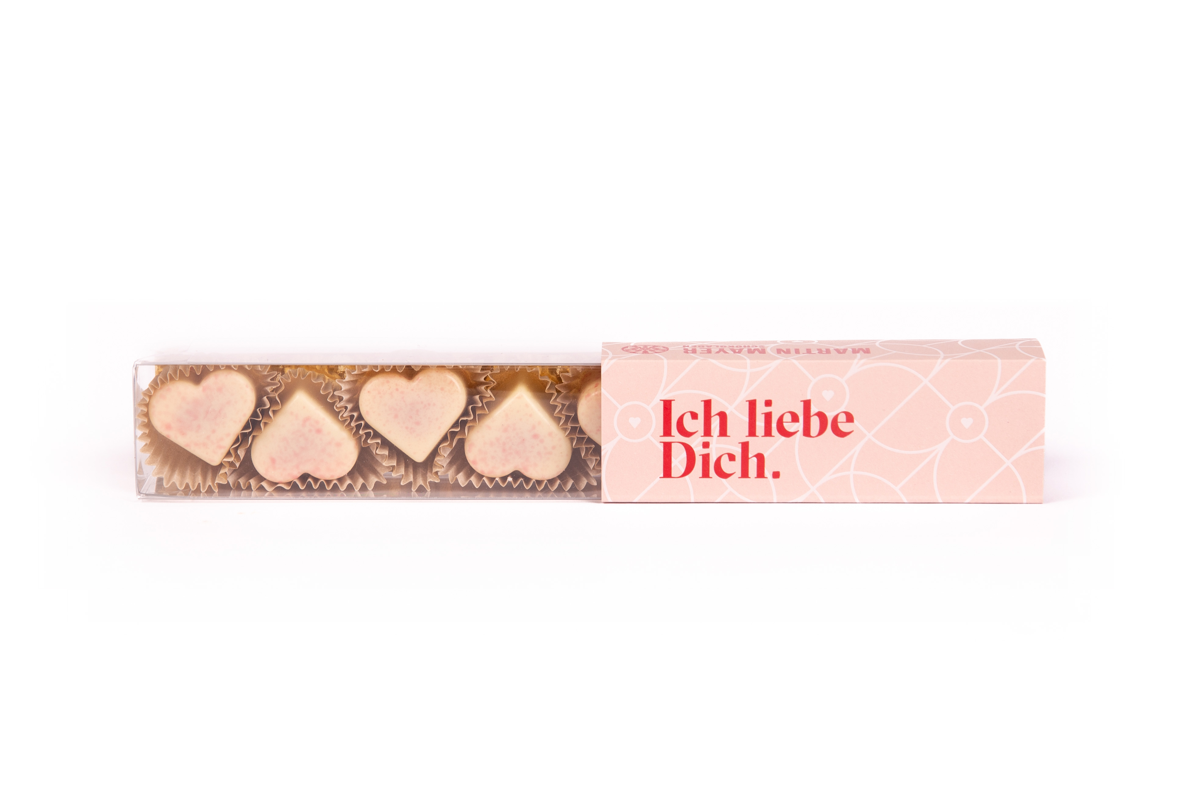 "ICH LIEBE DICH" Herzen
