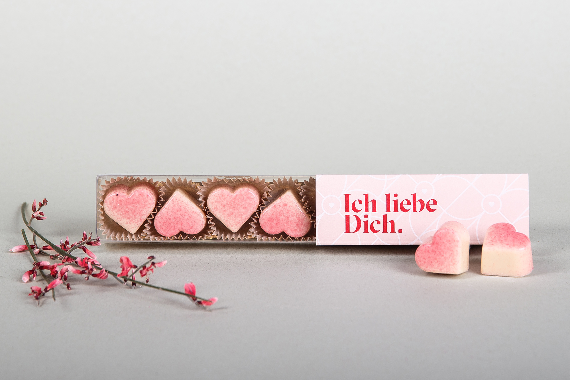 "ICH LIEBE DICH" Herzen