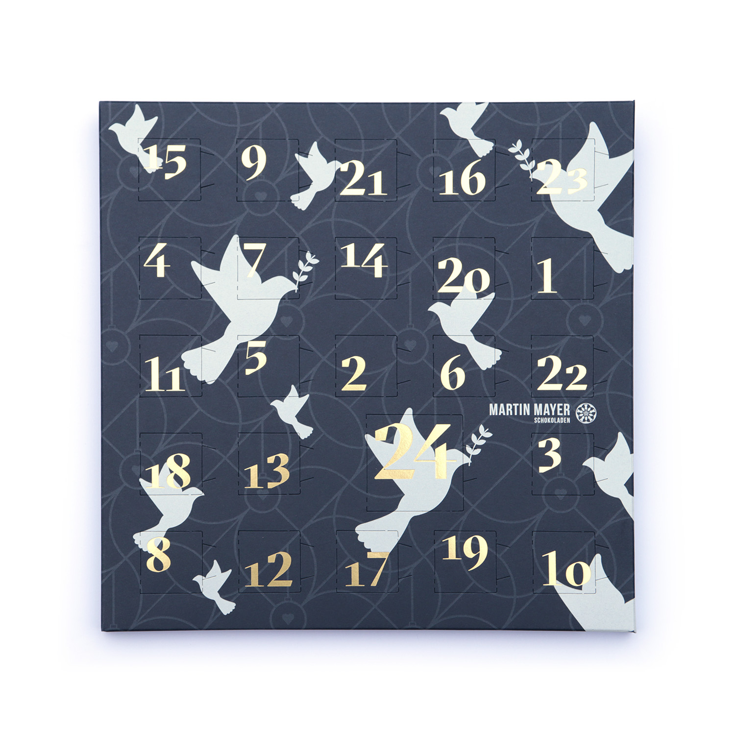 Adventkalender "Friedenstaube" - weiss